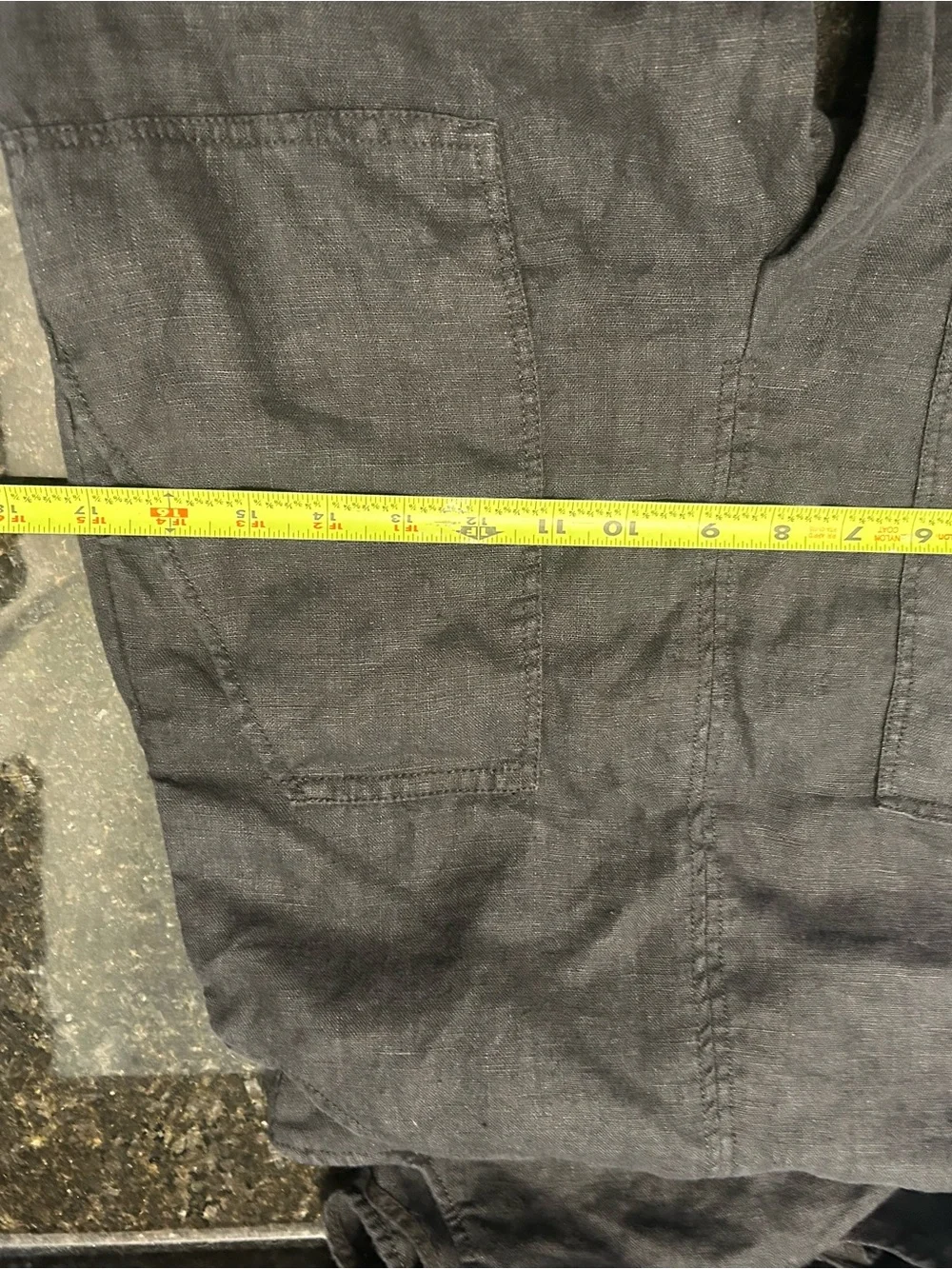 Zara Black Linen Blend Cut Out Wide Leg Jumpsuit w/ Pockets Size 13-14